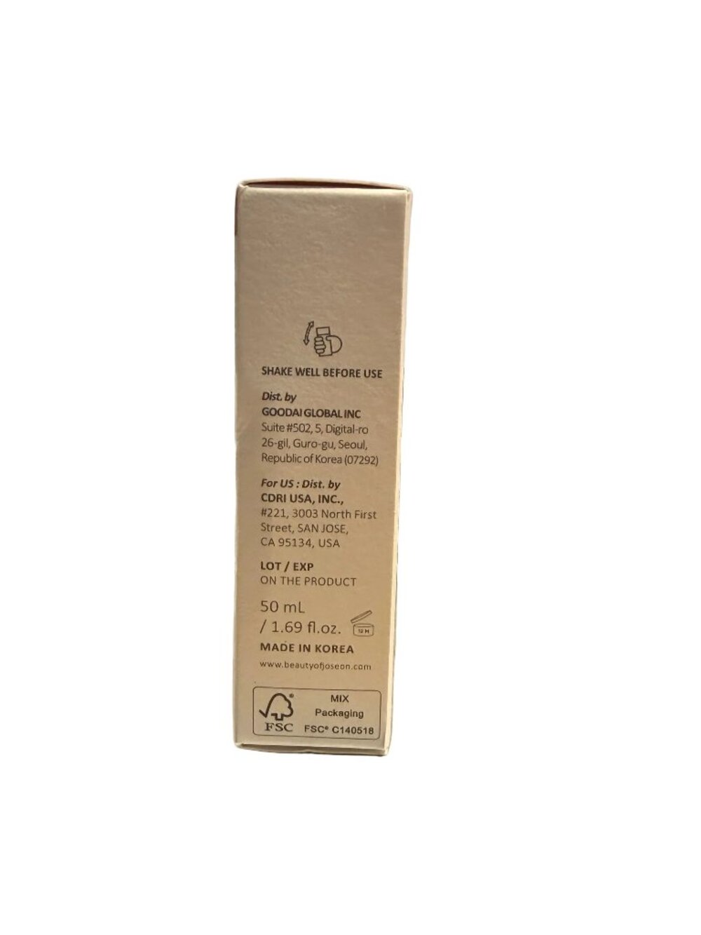 Beauty of Joseon Daily Tinted Fluid Sunscreen SPF 40 - MP200 1.69oz Exp 9/2027 - Picture 5 of 7